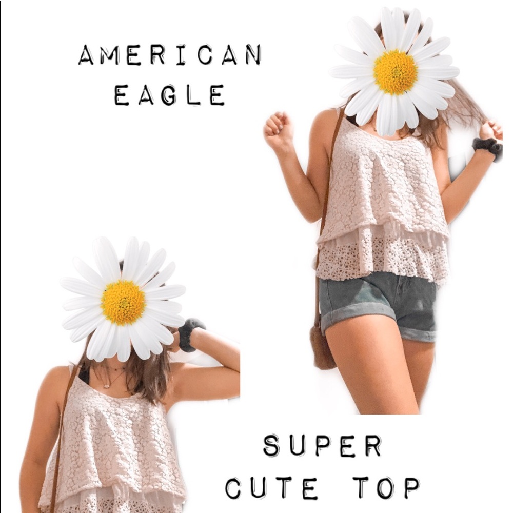 American Eagle Cream Top!